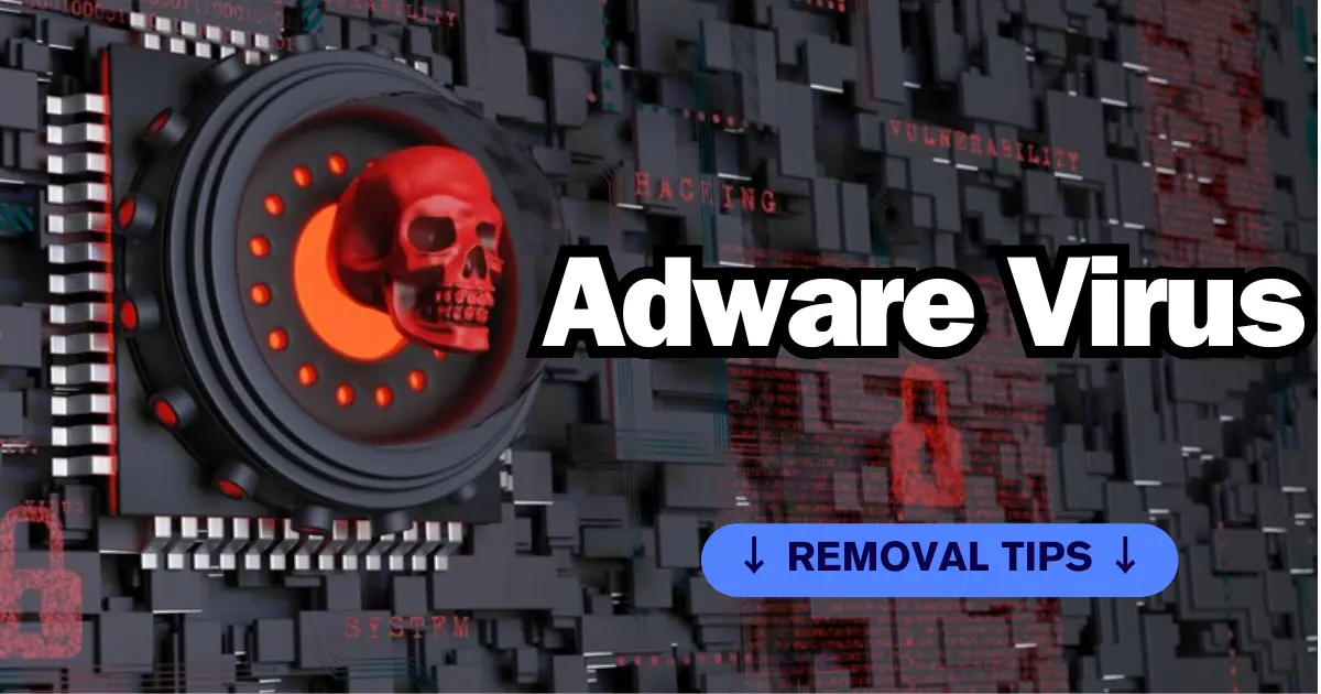 Adware Virus: Computer security concept. Shield with keyhole icon on digital background, metaphor to security, privacy and protection against cyber risks.